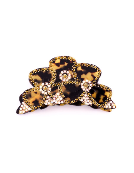 93833Ibis_1 - MC Davidian - Pansy Flower Metal Hair Clip