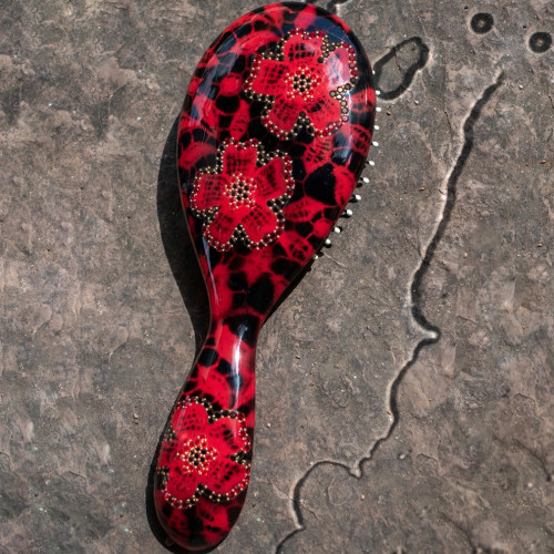 96181_1 - MC Davidian - Galet Brush Decorated with Spider TGM