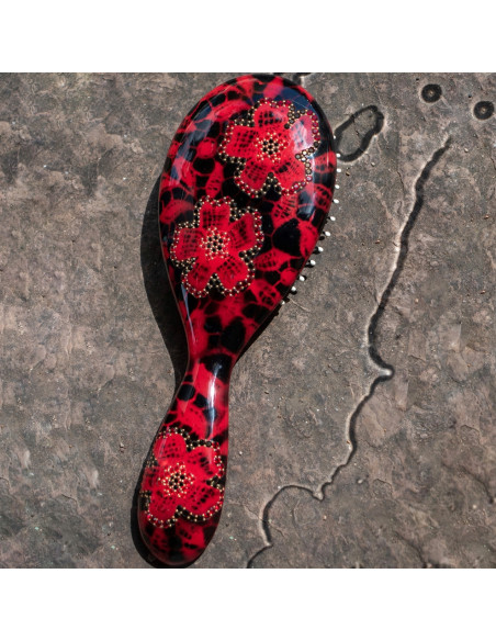 96181_1 - MC Davidian - Galet Brush Decorated with Spider TGM 96181_1 - MC Davidian - Galet Brush Decorated with Spider TGM