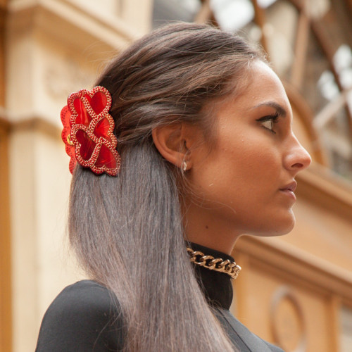 94746I_1 - MC Davidian - Multi-Hearts Brillant Hair Clip GM