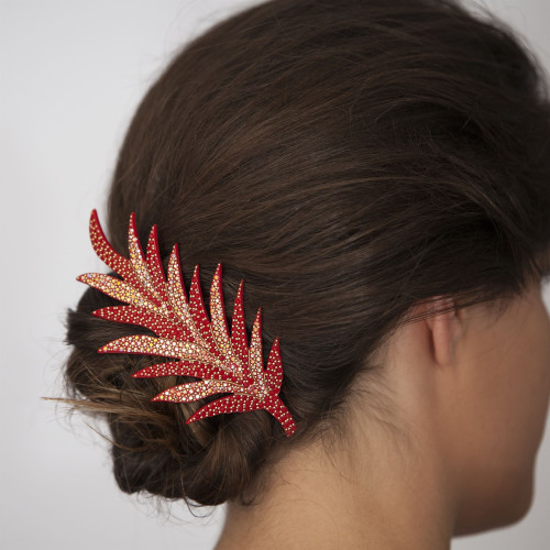 95047_1 - MC Davidian - Feather Sparkling Hair Clip GM