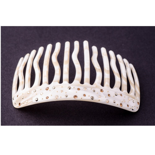 95595bis_1 - MC Davidian - Handmade comb Classical TGM light 15 wavy teeth
