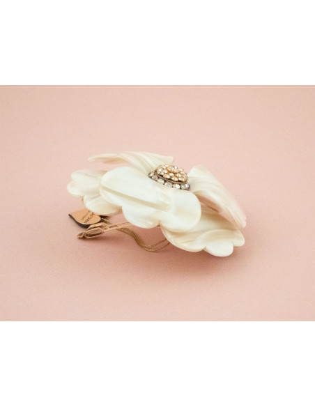 Peony Brillant Ponytail GM handmade in France - Barrettes | MC Davidian