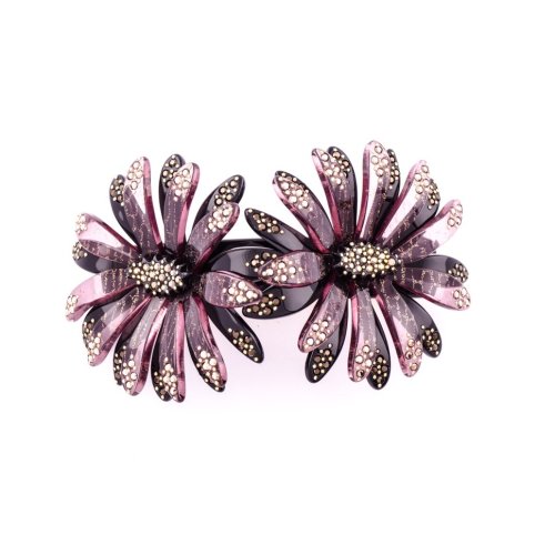 95276 - MC Davidian - Ponytail Barrette Hair Clip two Daisies Full