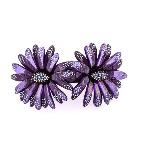 95276 - MC Davidian - Ponytail Barrette Hair Clip two Daisies Full 2