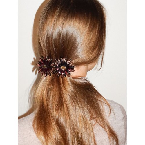 95276 - MC Davidian - Ponytail Barrette Hair Clip two Daisies Full
