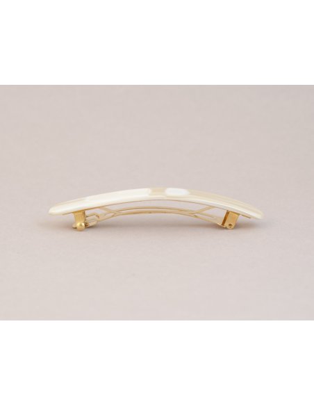 Straight Hair Barrette, Rounded Edges handmade in France - 10cm Barrettes | MC Davidian