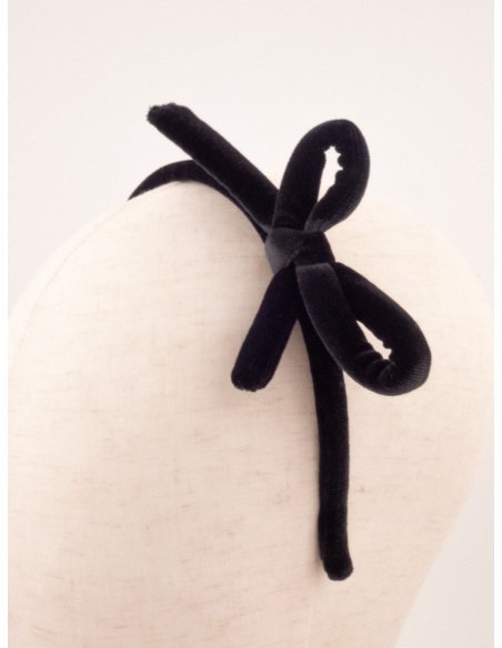 Velvet Bow Headband handmade in France - Couture Headband | MC Davidian