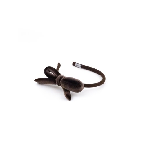 Velvet Bow Headband - [Product category] handmade in France.