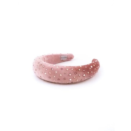Pink Starry Padded Headband handmade in France - Couture Headband | MC Davidian