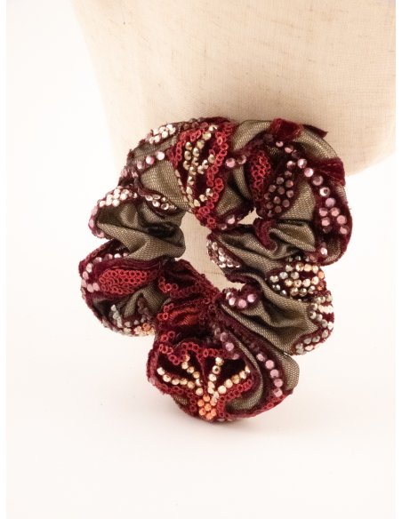 Imperial Velvet Scrunchie handmade in France - Couture Scrunchie | MC Davidian