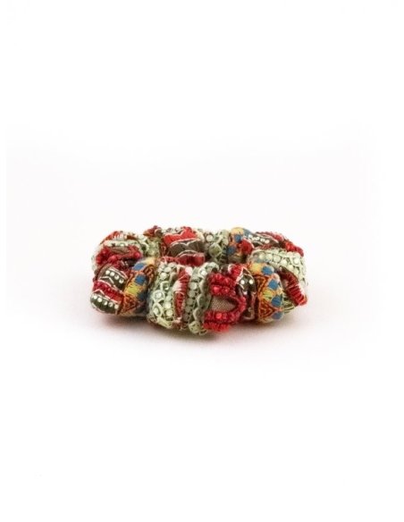 Bohemian Mosaic Scrunchie handmade in France - Couture Scrunchies | MC Davidian