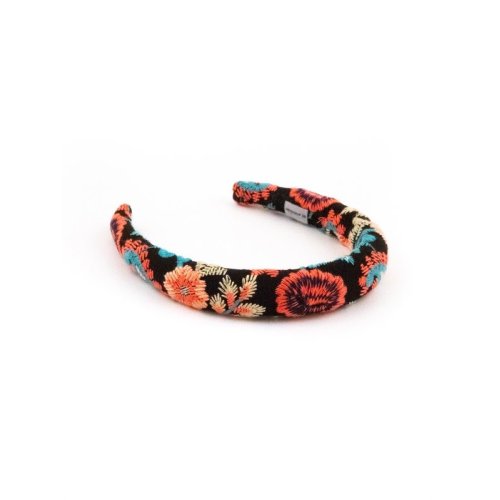 Embroidered Chrysanthemum Headband handmade in France - Couture Headbands | MC Davidian