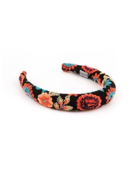Embroidered Chrysanthemum Headband handmade in France - Couture Headbands | MC Davidian