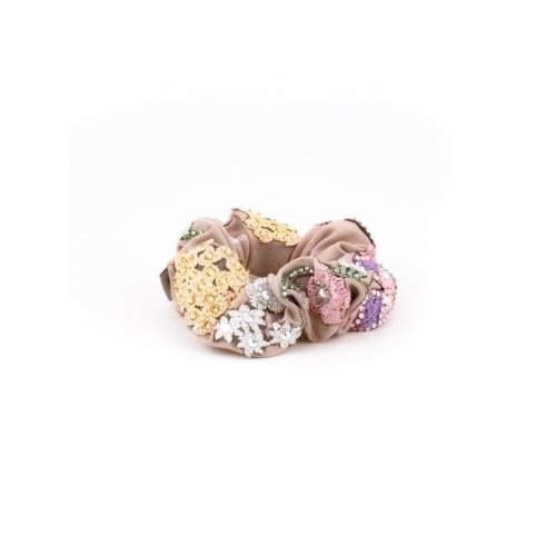 Pastel Bouquet Scrunchie handmade in France - Couture Scrunchies | MC Davidian