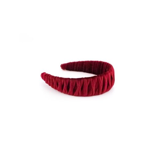 Red Pleated Headband