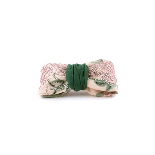 Pastel Rose Bow Barrette