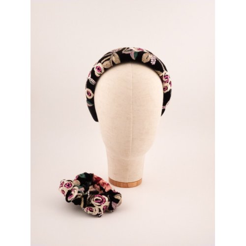 Black Velvet Roses Headband 2