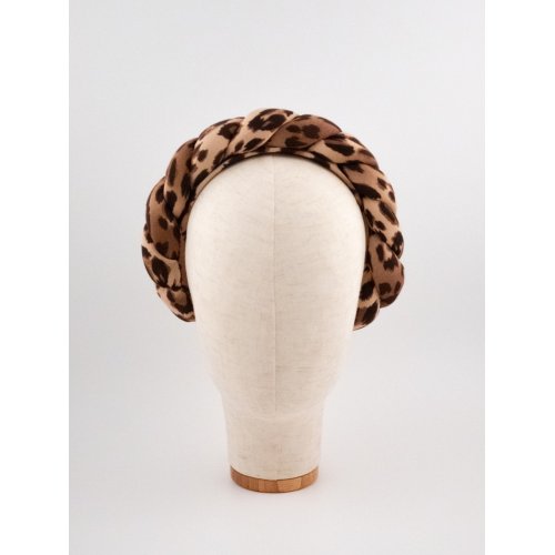 Braided Headband Leopard