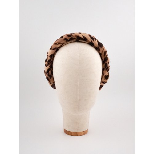 Braided Headband Leopard - [Product category] handmade in France.