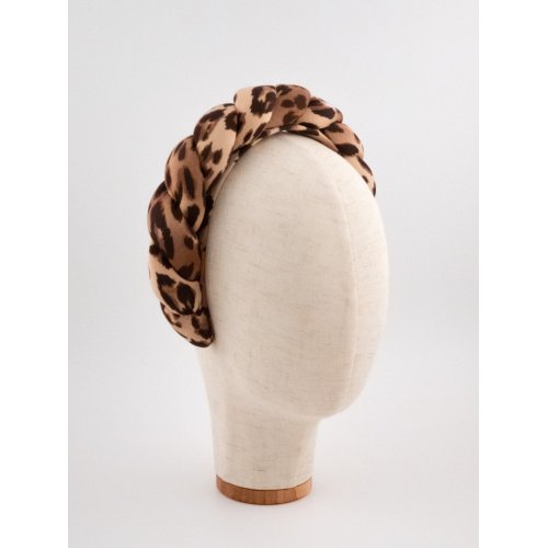 Braided Headband Leopard - [Product category] handmade in France.