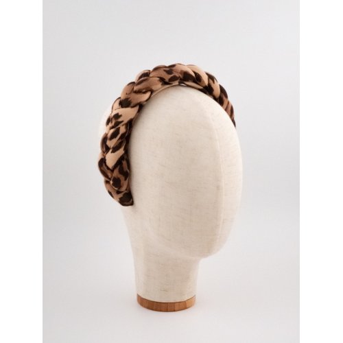 Braided Headband Leopard - [Product category] handmade in France.