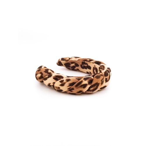 Braided Headband Leopard - [Product category] handmade in France.