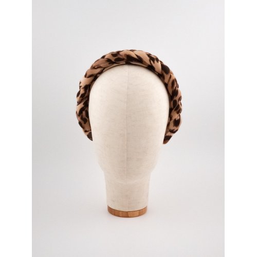 Braided Headband Leopard - [Product category] handmade in France.