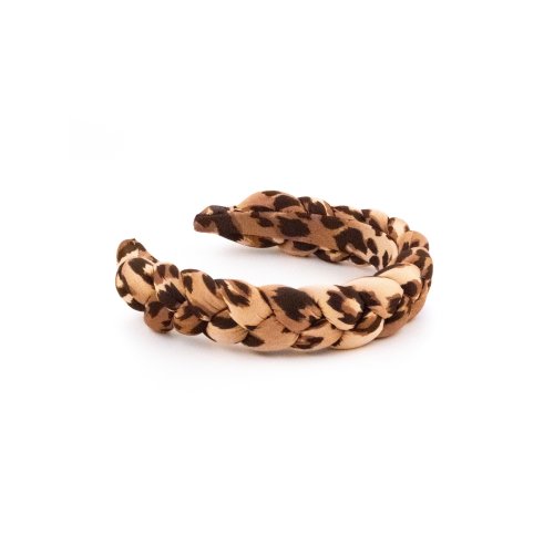Braided Headband Leopard - [Product category] handmade in France.