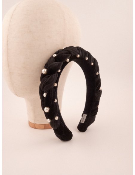 Pearl Night Headband - [Product category] handmade in France.