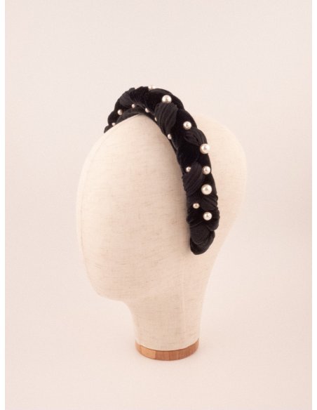 Pearl Night Headband - [Product category] handmade in France.