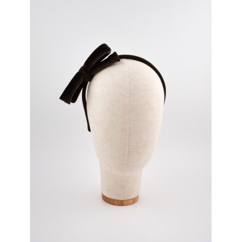 Velvet Bow Headband - [Product category] handmade in France.