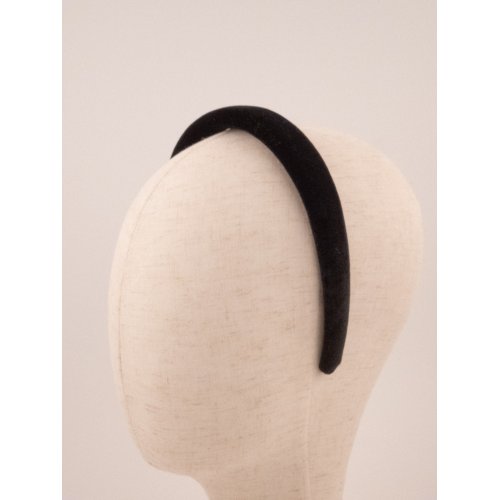 Padded Headband Noir - [Product category] handmade in France.