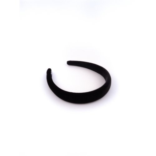 Padded Headband Noir - [Product category] handmade in France.