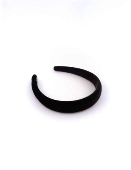 Padded Headband Noir - [Product category] handmade in France.