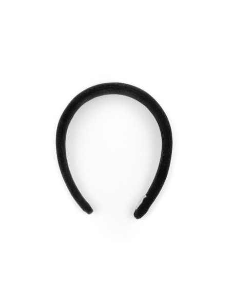 Padded Headband Noir - [Product category] handmade in France.