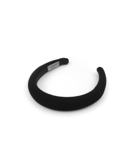 Sculpted Headband Noir - [Product category] handmade in France.