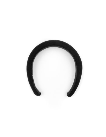 Sculpted Headband Noir - [Product category] handmade in France.