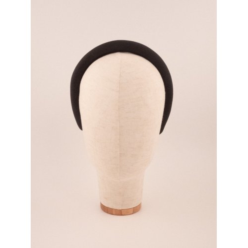 Sculpted Headband Noir - [Product category] handmade in France.
