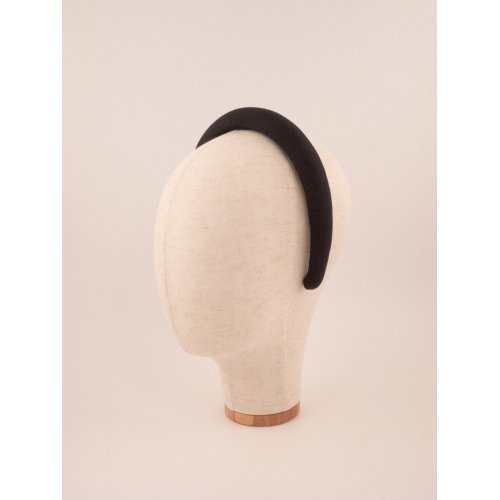 Sculpted Headband Noir - [Product category] handmade in France.