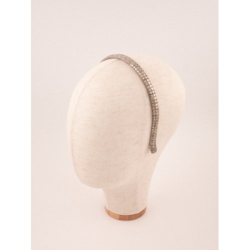 Rhinestone Thread Headband - [Product category] handmade in France.