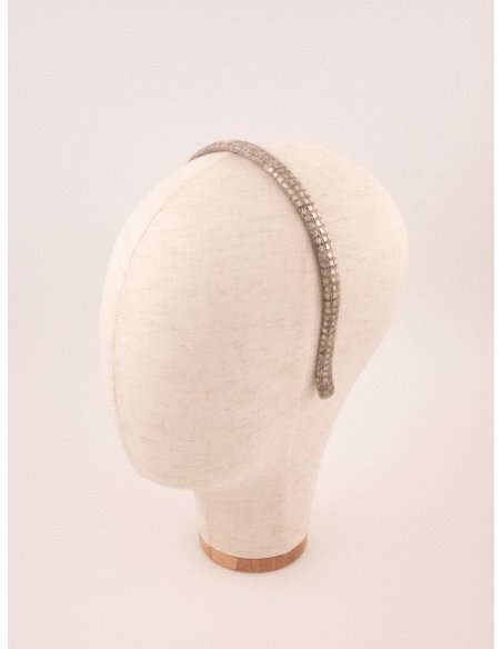 Rhinestone Thread Headband - [Product category] handmade in France.