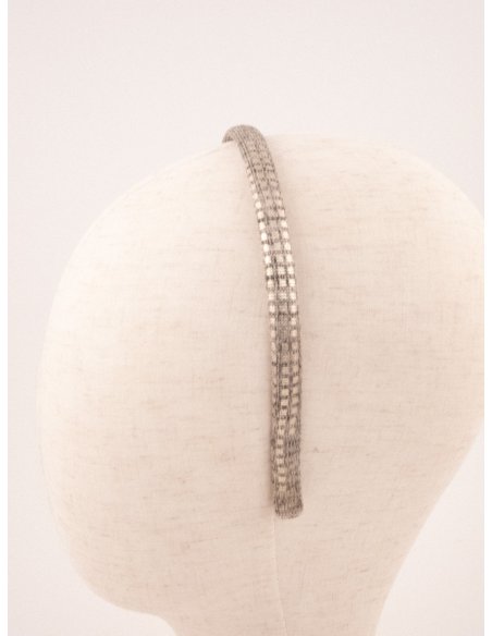 Rhinestone Thread Headband - [Product category] handmade in France.
