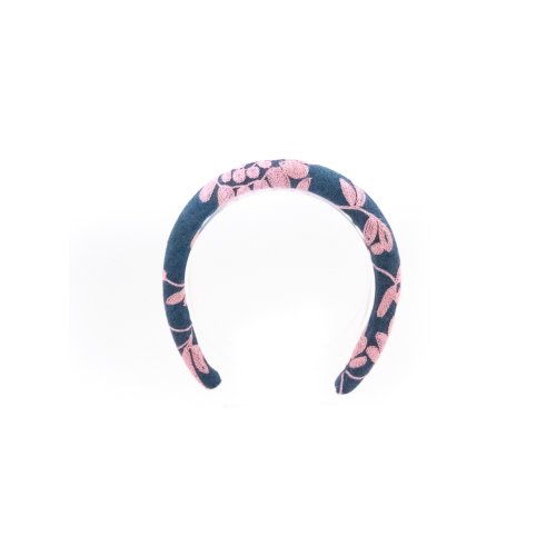 Embroidered Garden Headband - [Product category] handmade in France.