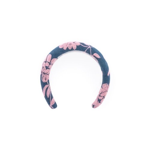 Embroidered Garden Headband - [Product category] handmade in France.