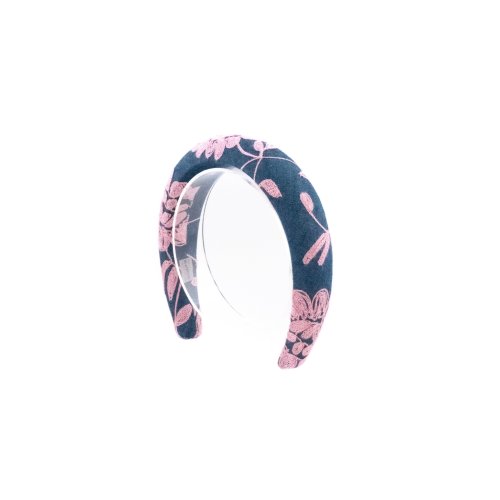 Embroidered Garden Headband - [Product category] handmade in France.