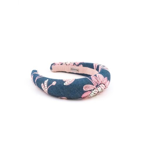 Denim Flower Headband