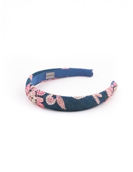 Rhinestone Branch Headband - [Product category] handmade in France.