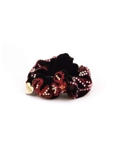 Imperial Velvet Scrunchie - [Product category] handmade in France.