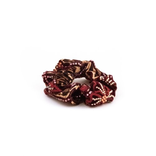 Imperial Velvet Scrunchie - [Product category] handmade in France.